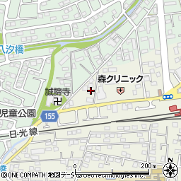 栃木県宇都宮市西川田町1067周辺の地図