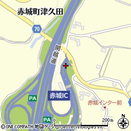 赤城ＩＣ周辺の地図