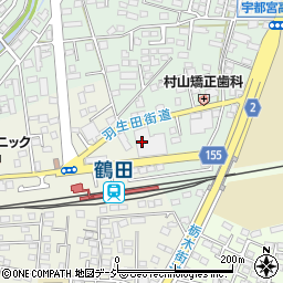 株式会社栃木銀行　事務研修所周辺の地図