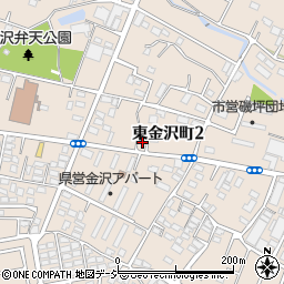 茨城県日立市東金沢町周辺の地図