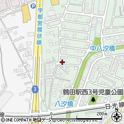 栃木県宇都宮市鶴田町24周辺の地図