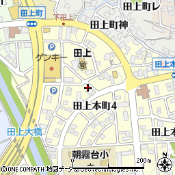 石川県金沢市田上本町ト周辺の地図