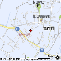 茨城県常陸太田市亀作町1267周辺の地図