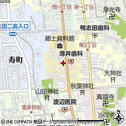 茨城県常陸太田市西二町周辺の地図