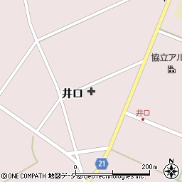 富山県南砺市井口周辺の地図