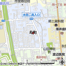 茨城県常陸太田市寿町周辺の地図