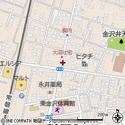 デイリーヤマザキ日立東金沢町店周辺の地図