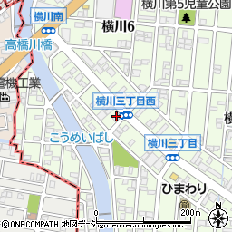 キュリオステーション金沢横川店周辺の地図