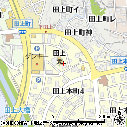 石川県金沢市田上本町チ周辺の地図
