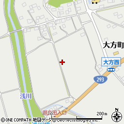 茨城県常陸太田市大方町周辺の地図