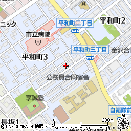 平和町住宅団地県営６１号周辺の地図