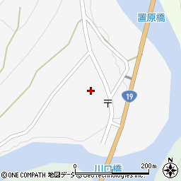 長野県長野市信州新町日原西1472-2周辺の地図