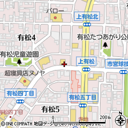 ゆず庵 金沢有松店周辺の地図