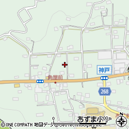 群馬県みどり市東町神戸399周辺の地図