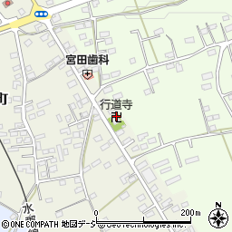 行道寺周辺の地図