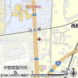 エバオン宇都宮営業所周辺の地図