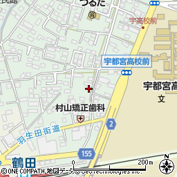栃木県宇都宮市鶴田町3329周辺の地図