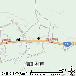 群馬県みどり市東町神戸711周辺の地図