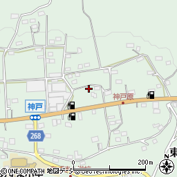 群馬県みどり市東町神戸580周辺の地図