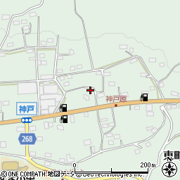 群馬県みどり市東町神戸582周辺の地図