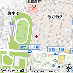 石川県金沢市泉が丘2丁目12-25周辺の地図