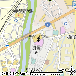 ラウンドワンスタジアム宇都宮店周辺の地図