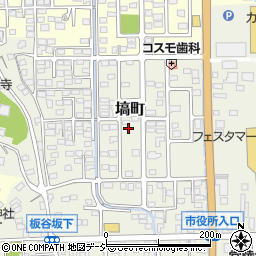 茨城県常陸太田市塙町周辺の地図
