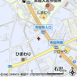 茨城県常陸大宮市石沢1863周辺の地図