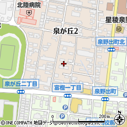 石川県金沢市泉が丘2丁目6周辺の地図
