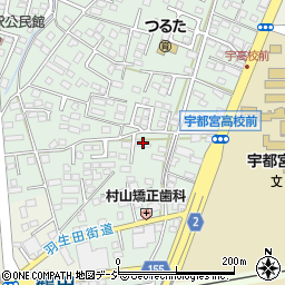 栃木県宇都宮市鶴田町3328周辺の地図