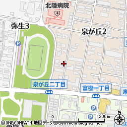 石川県金沢市泉が丘2丁目12-23周辺の地図