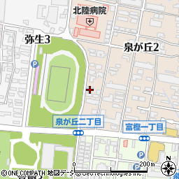 石川県金沢市泉が丘2丁目12-54周辺の地図