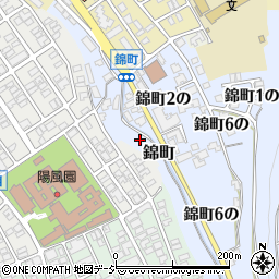 石川県金沢市錦町ミ周辺の地図