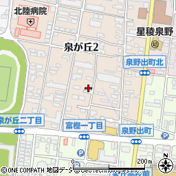 石川県金沢市泉が丘2丁目6-17周辺の地図