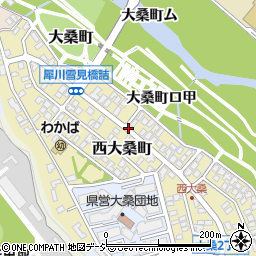 石川県金沢市西大桑町周辺の地図