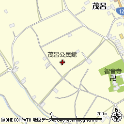 茂呂公民館周辺の地図