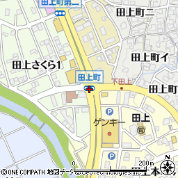 田上町周辺の地図