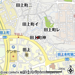 石川県金沢市田上町（神）周辺の地図