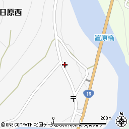 長野県長野市信州新町日原西1455-1周辺の地図