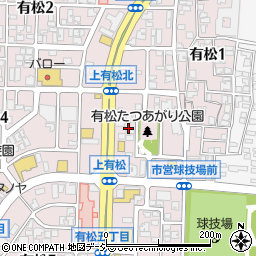 スターバックスコーヒー 金沢有松店周辺の地図