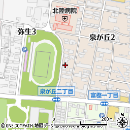 石川県金沢市泉が丘2丁目12周辺の地図