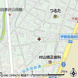 栃木県宇都宮市鶴田町3346周辺の地図