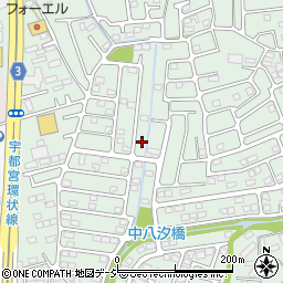 栃木県宇都宮市鶴田町96周辺の地図