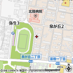 石川県金沢市泉が丘2丁目12-58周辺の地図