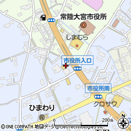 茨城県常陸大宮市石沢1864周辺の地図