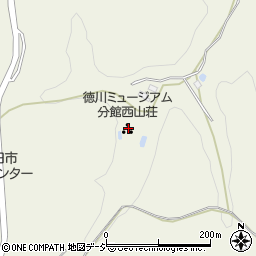 西山荘周辺の地図