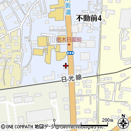 日産レンタカー宇都宮不動前店周辺の地図
