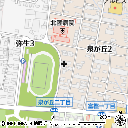石川県金沢市泉が丘2丁目12-60周辺の地図