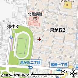 石川県金沢市泉が丘2丁目12-17周辺の地図