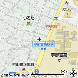 栃木県宇都宮市鶴田町3360周辺の地図